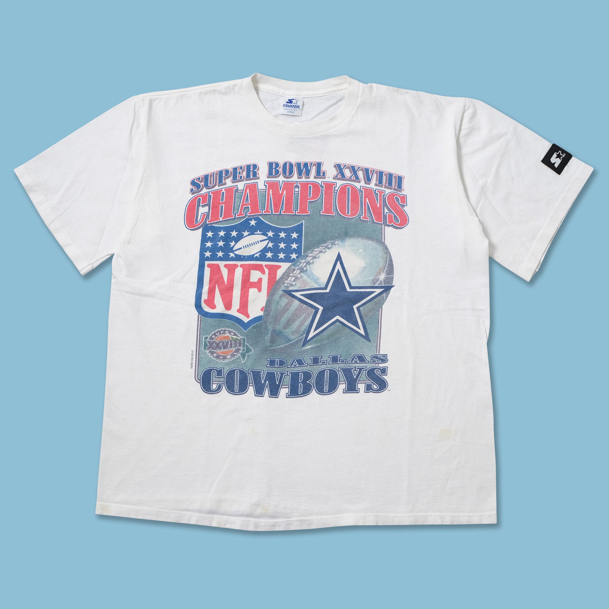 Vintage 1994 Starter Dallas Cowboys T-Shirt Large | Double Double ...