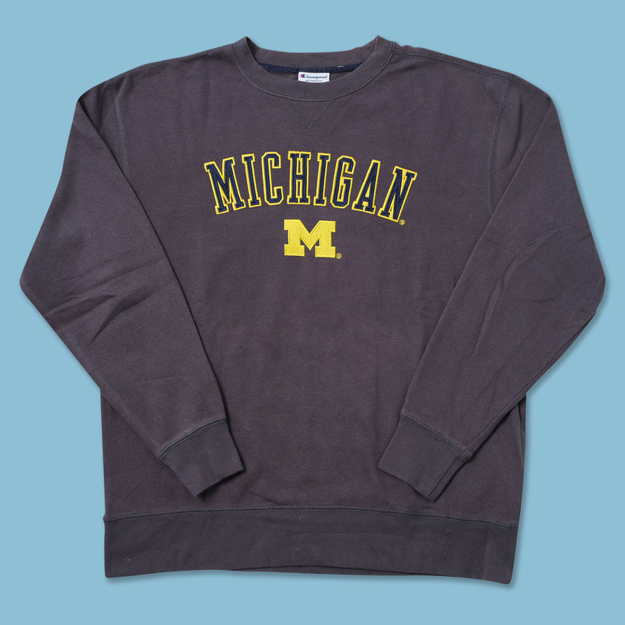 Vintage Champion Michigan Wolverines Sweater Large 
