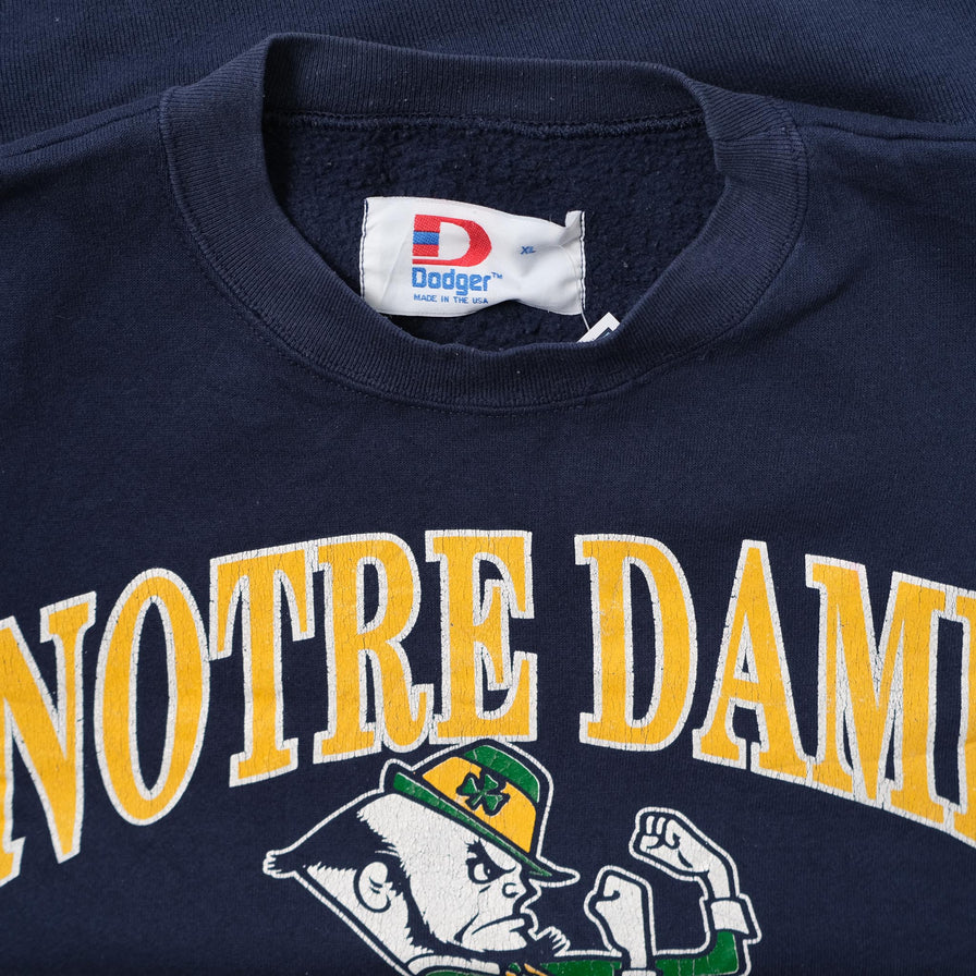 Vintage Notre Dame Sweater XLarge 