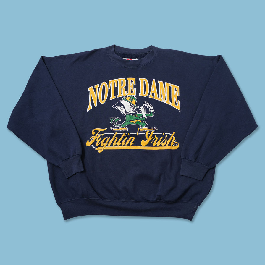 Vintage Notre Dame Sweater XLarge 