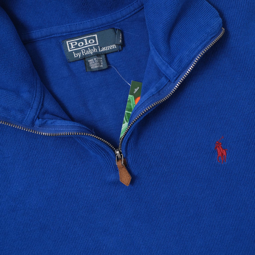 Vintage Polo Ralph Lauren Q-Zip Sweater Medium 