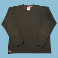 Vintage Reebok V-Neck Sweater Medium 