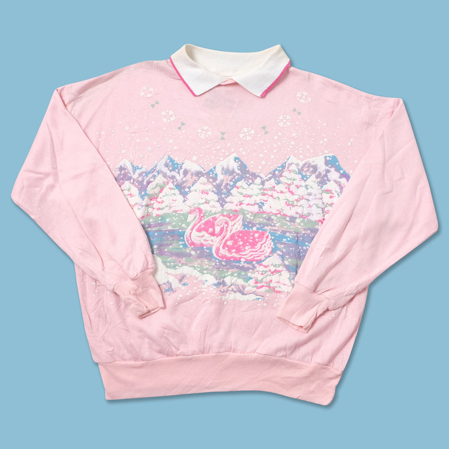 Vintage Swan Sweater Medium 