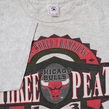 Vintage 1993 Chicago Bulls Three Peat T-Shirt Medium 