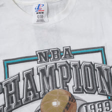 Vintage 1999 San Antonio Spurs NBA Champions T-Shirt Medium 