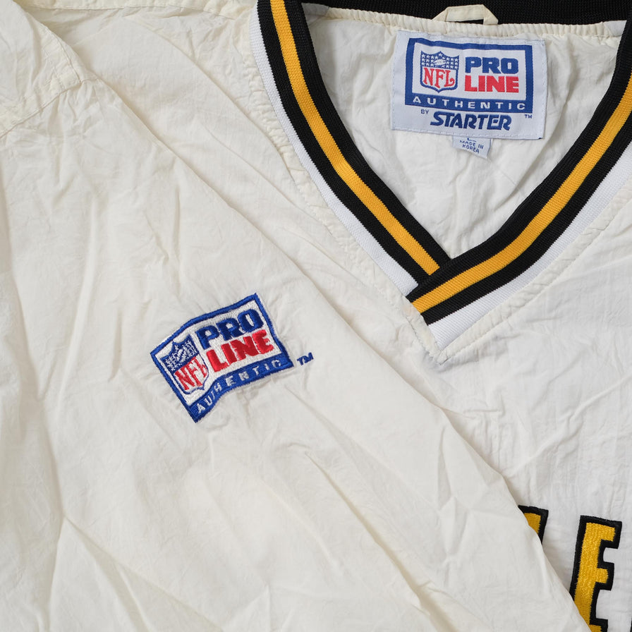 Vintage Starter Pittsburgh Steelers Windbreaker Large 