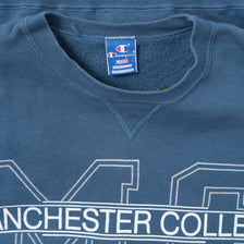 Vintage Champion Manchester College Sweater Medium 