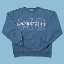 Vintage Champion Manchester College Sweater Medium 