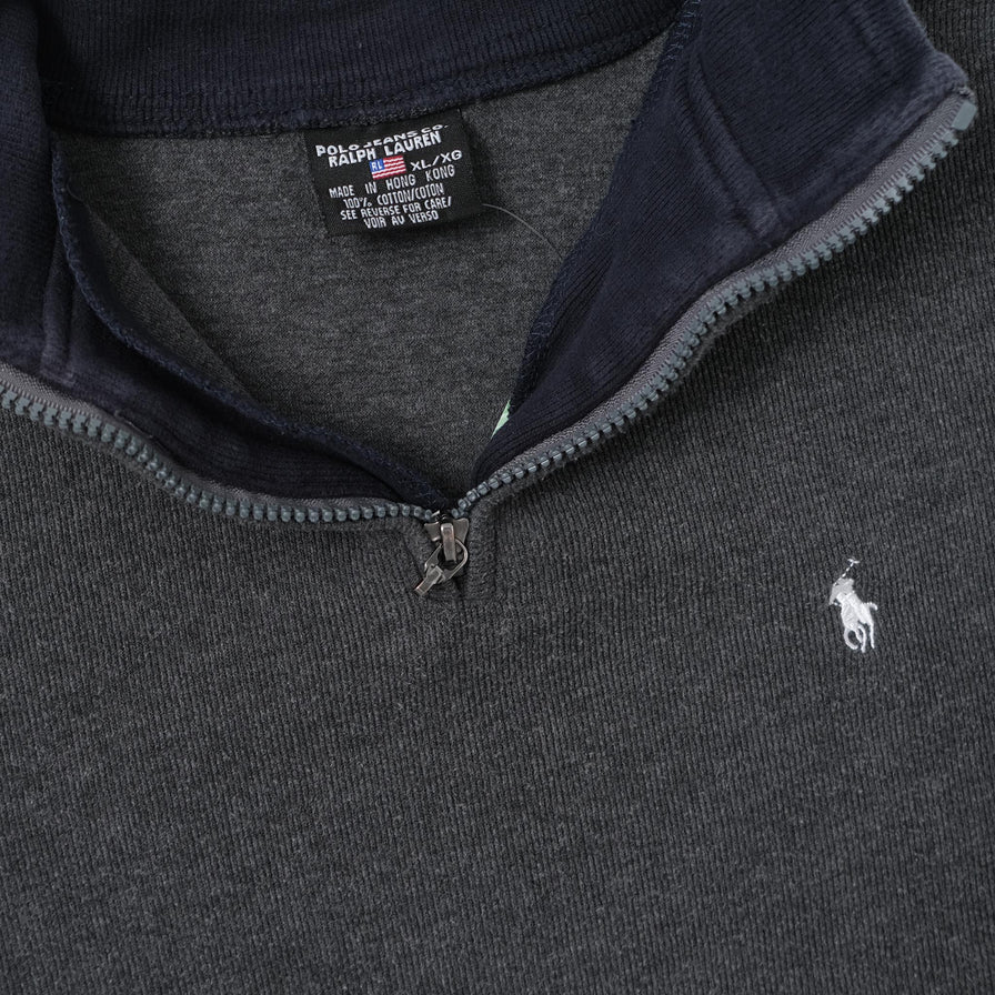 Vintage Polo Ralph Lauren Q-Zip Sweater Medium 