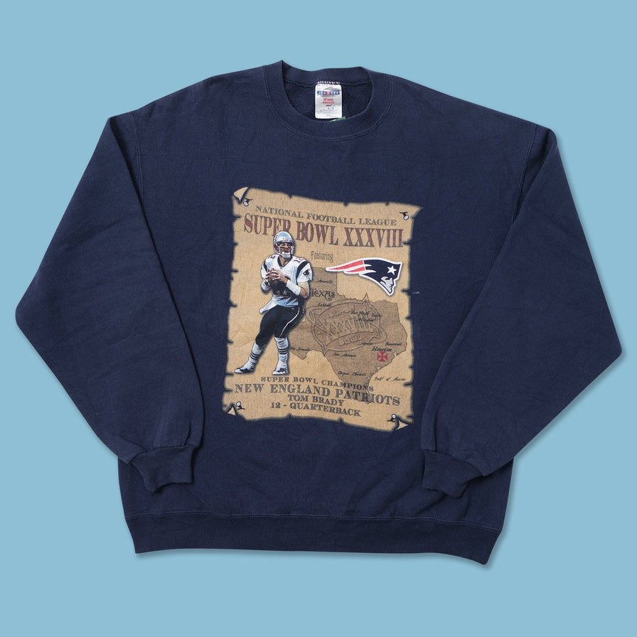 Vintage 2004 Tom Brady Sweater Large 