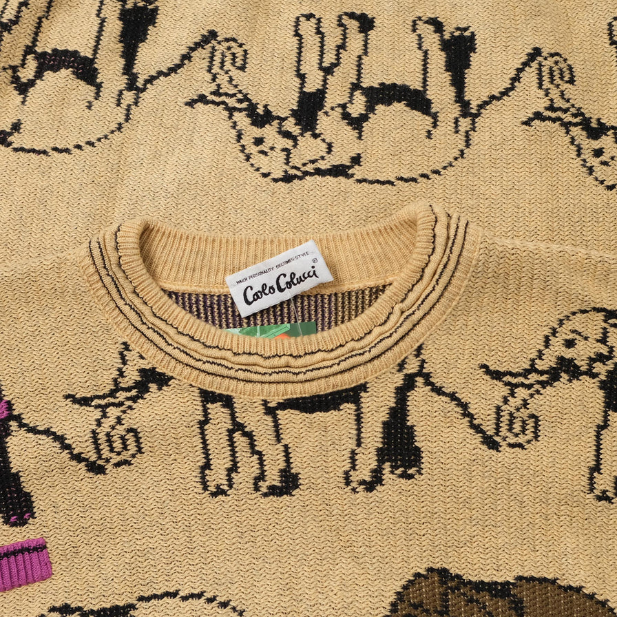 Vintage Carlo Colucci Knit Sweater XLarge 