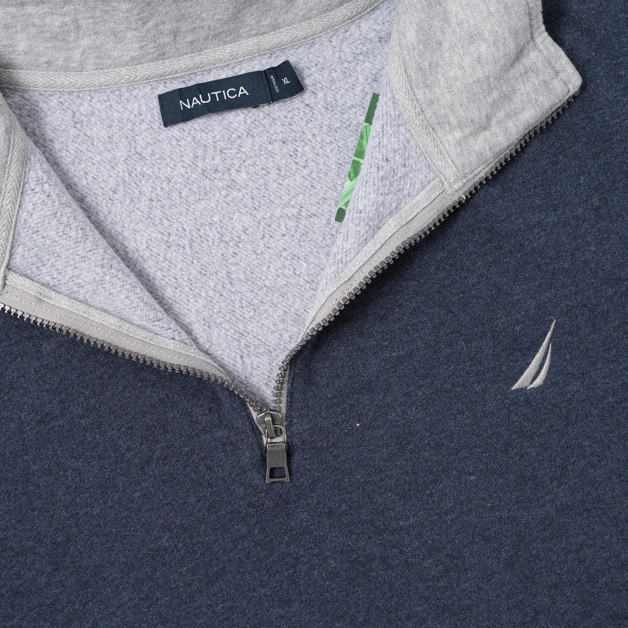 Vintage Nautica Q-Zip Sweater XLarge 