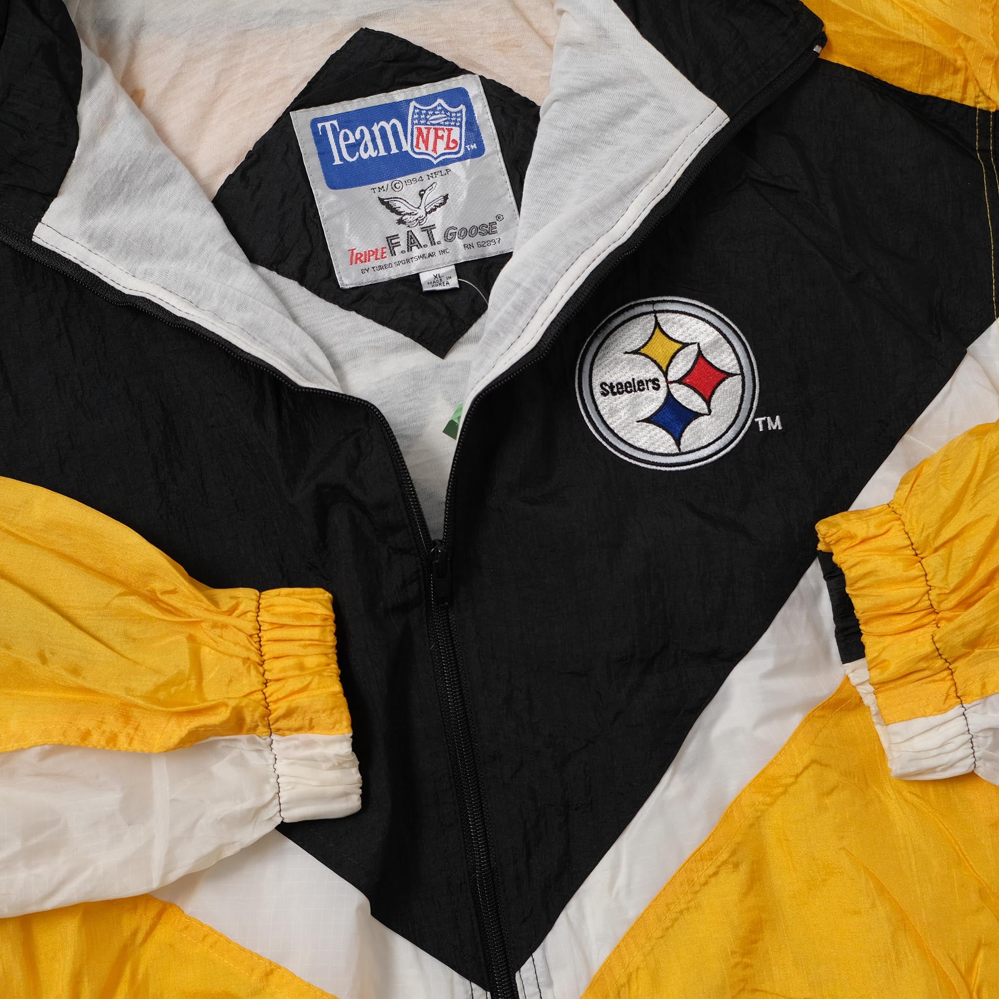 90’s Pittsburgh Steelers Starter Satin NFL Jacket Size XL