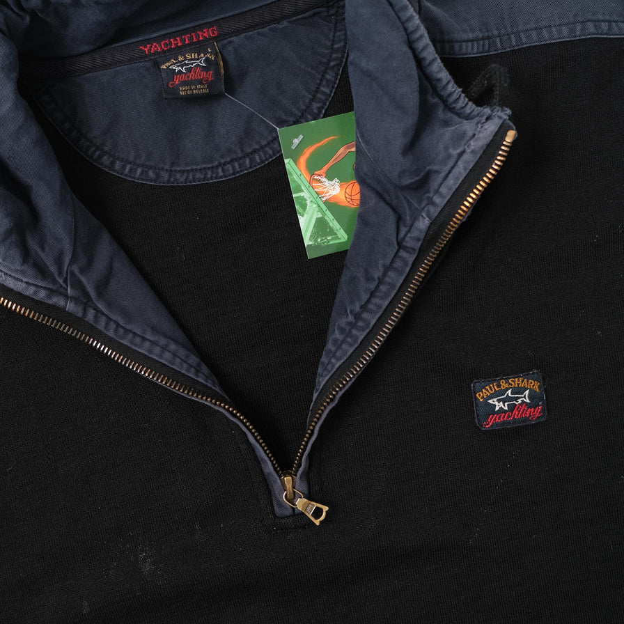 Vintage Paul & Shark Q-Zip Sweater Large 