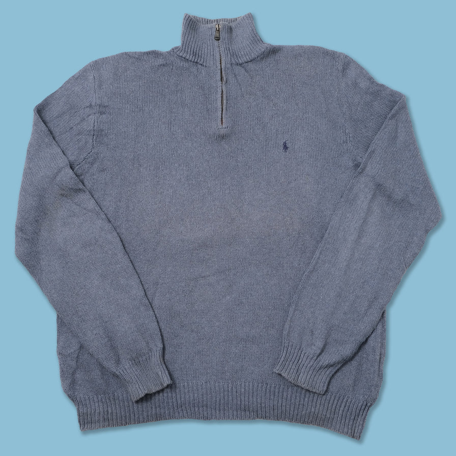 Vintage Polo Ralph Lauren Q-Zip Sweater XLarge 
