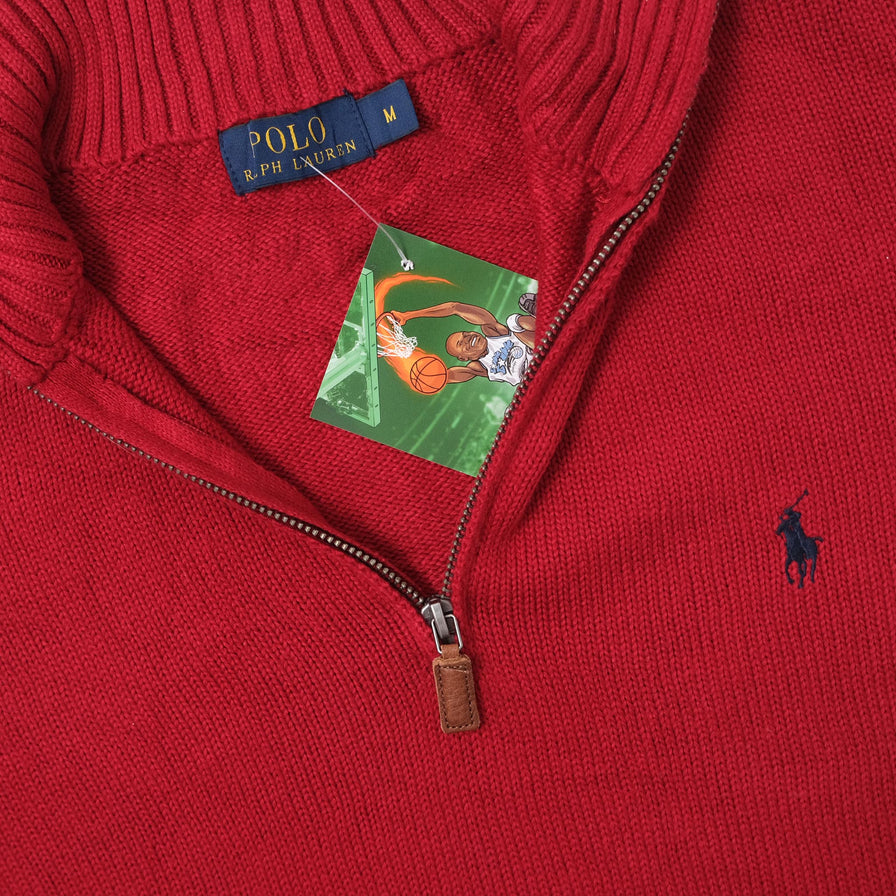 Vintage Polo Ralph Lauren Q-Zip Sweater Medium 