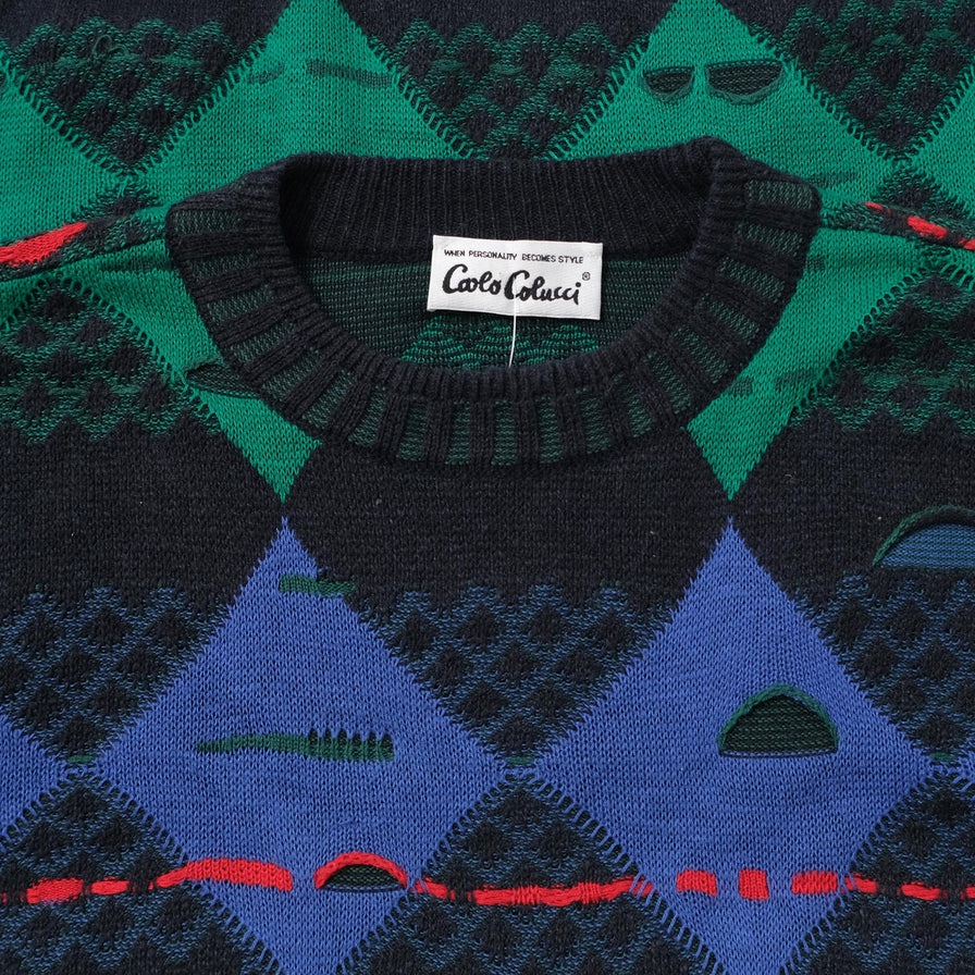 Vintage Carlo Colucci Knit Sweater XLarge 