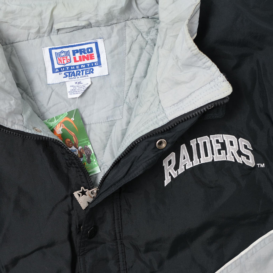 Vintage Starter Raiders Padded Jacket XXLarge 