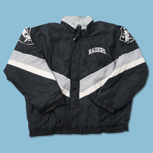 Vintage Starter Raiders Padded Jacket XXLarge 