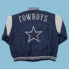 Vintage Dallas Cowboys Padded College Jacket Large 
