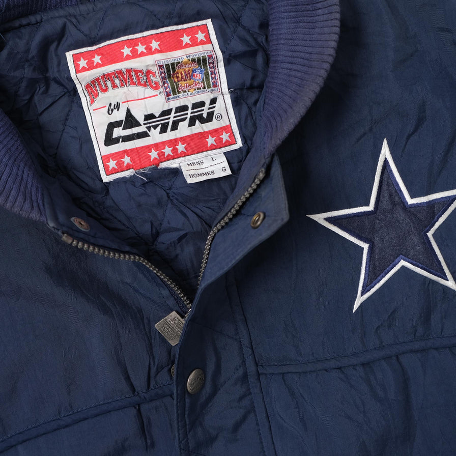 Vintage Dallas Cowboys Padded College Jacket Large 