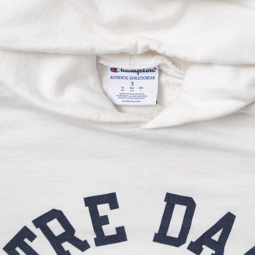 Vintage Champion Notre Dame Hoody Small 