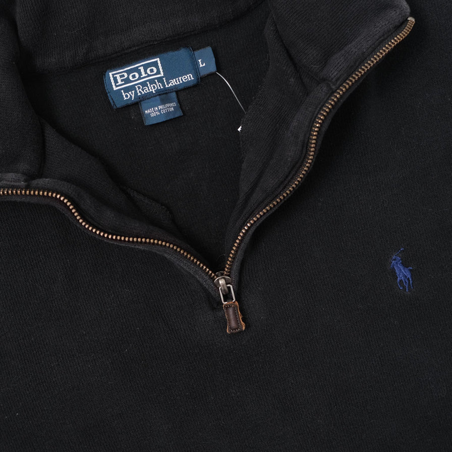 Vintage Polo Ralph Lauren Q-Zip Sweater Large 