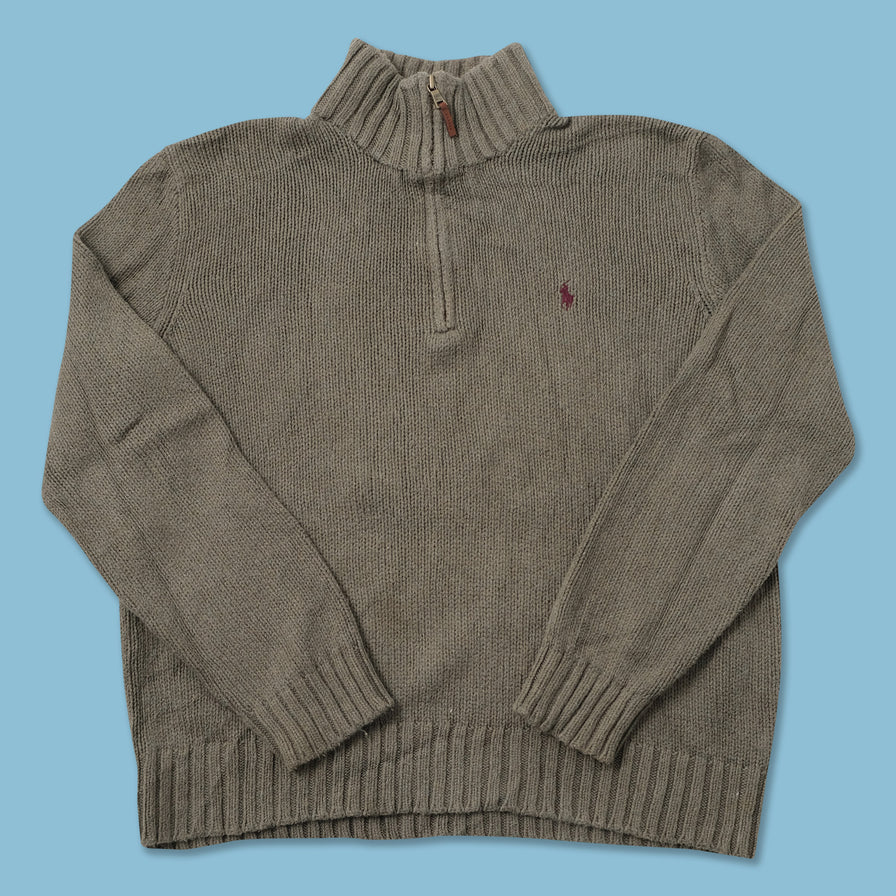 Vintage Polo Ralph Lauren Q-Zip Sweater Large 