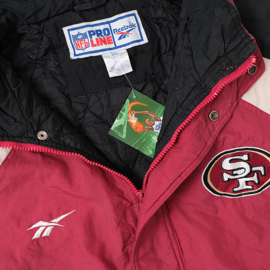 Vintage Reebok San Francisco 49ers Padded Jacket XXLarge 