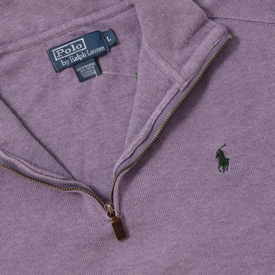 Vintage Polo Ralph Lauren Q-Zip Sweater Large 