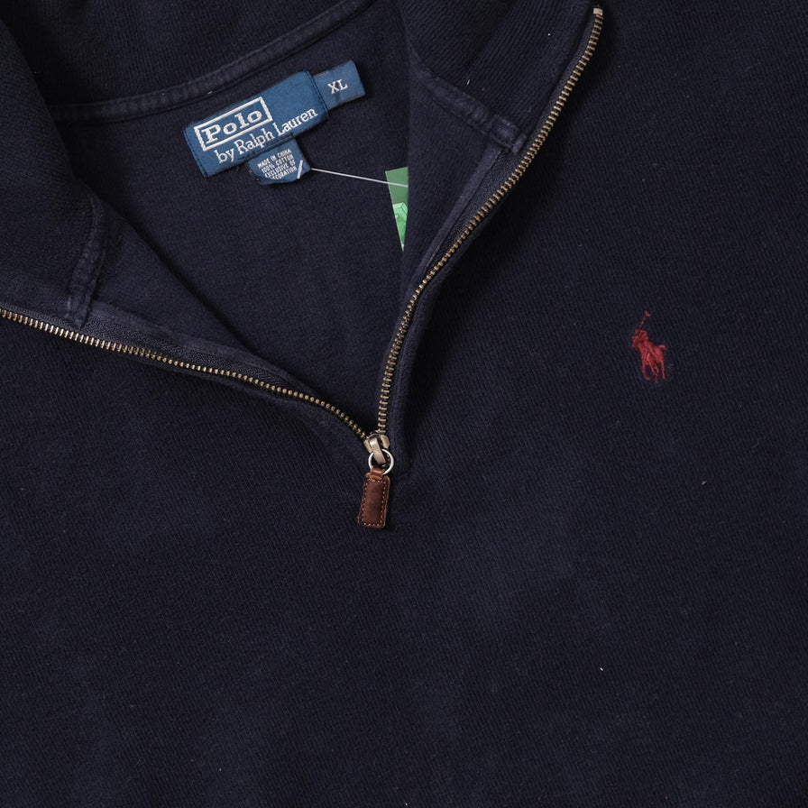 Vintage Polo Ralph Lauren Q-Zip Sweater XLarge 