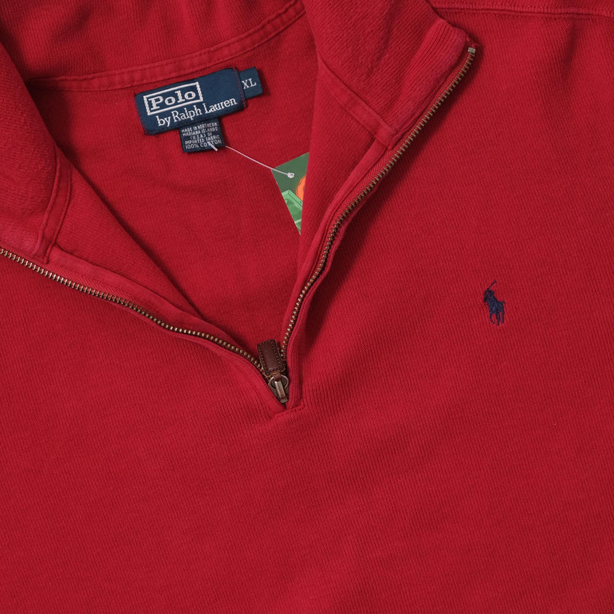 Vintage Polo Ralph Lauren Q-Zip Sweater XLarge 