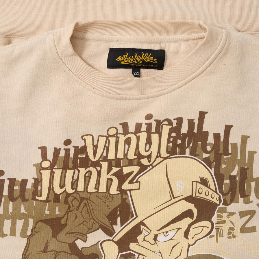 Vintage Stick Up Kidz Vinyl Junkz Sweater XXLarge 