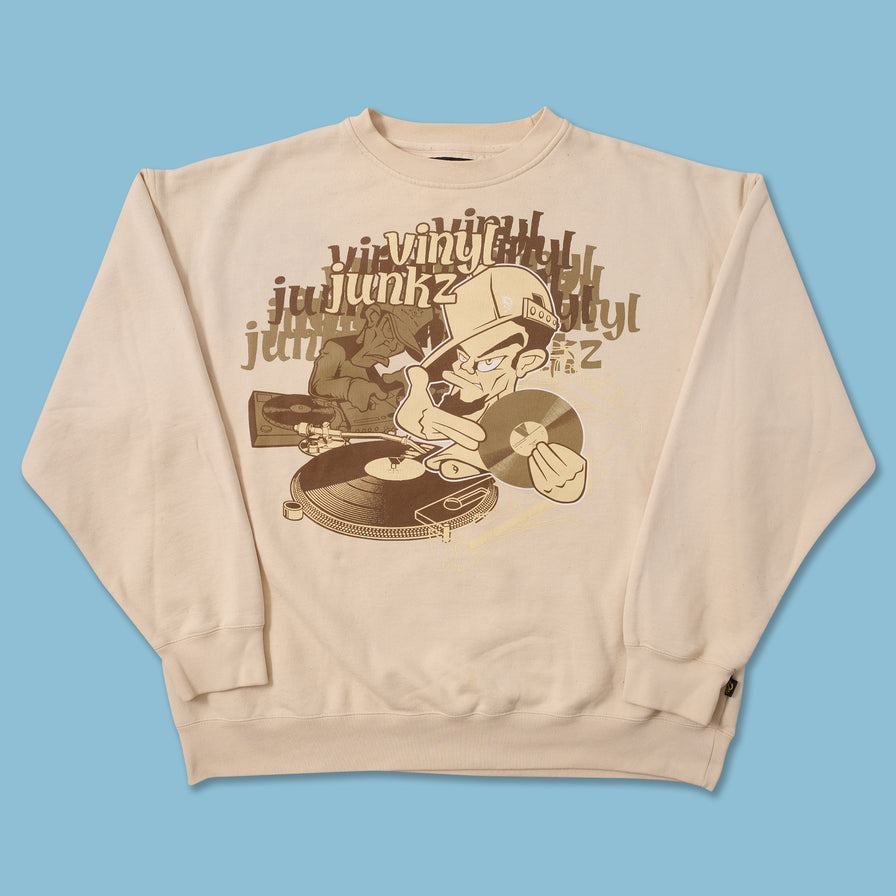 Vintage Stick Up Kidz Vinyl Junkz Sweater XXLarge 