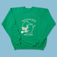 Vintage Wausakee Wisconsin Sweater Medium 
