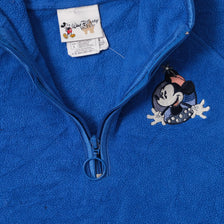 Vintage Minnie Mouse Q-Zip Fleece Large