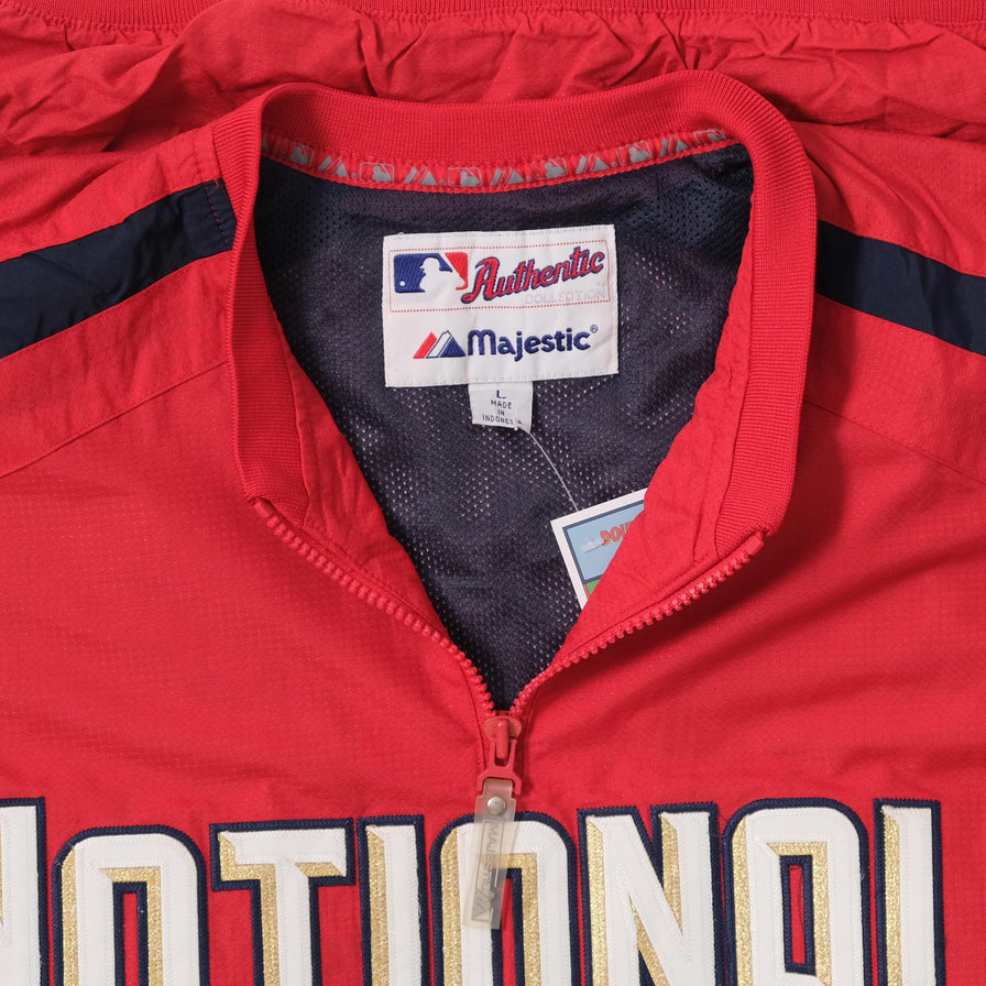 Washington Nationals Q-Zip Windbreaker Large 