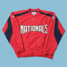 Washington Nationals Q-Zip Windbreaker Large 