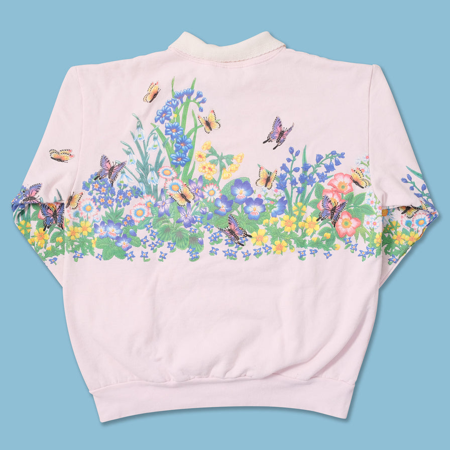 Vintage Flower Sweater Large 