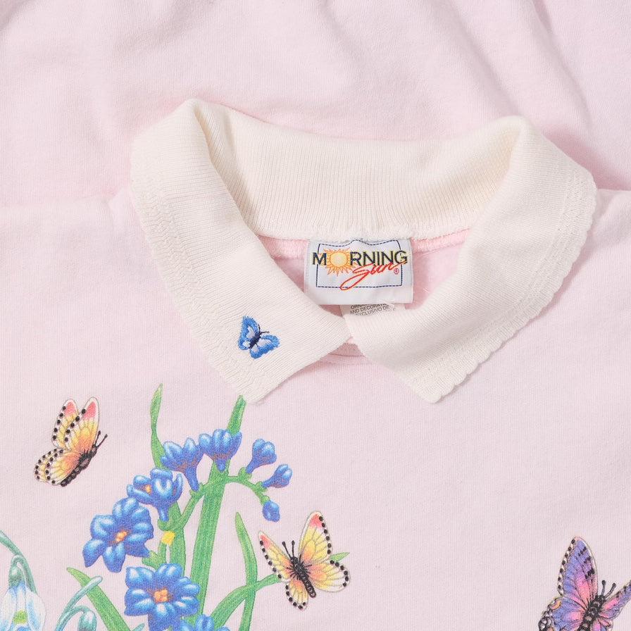 Vintage Flower Sweater Large 