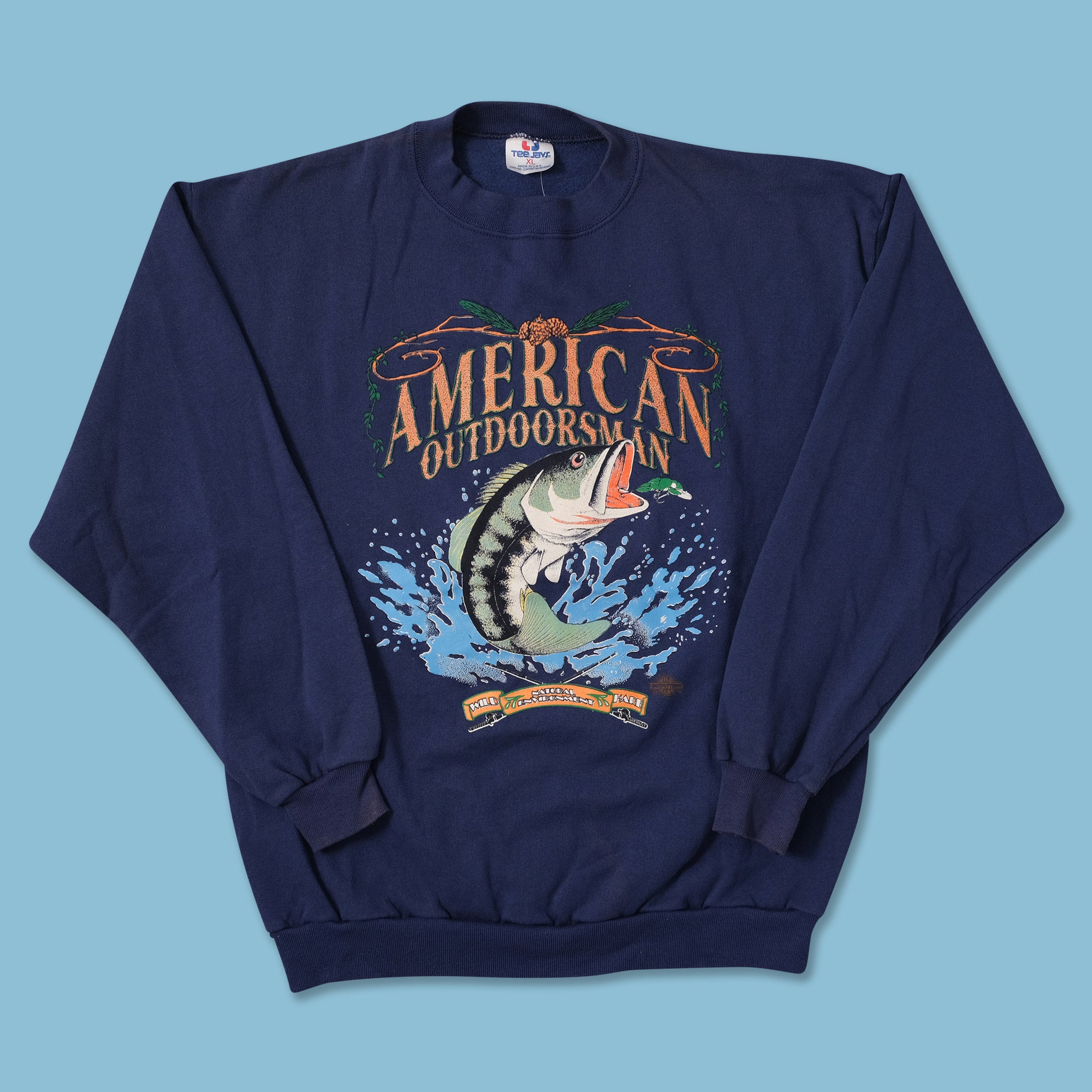 Vintage Fishing Sweater Large