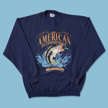 Vintage Fishing Sweater Large 