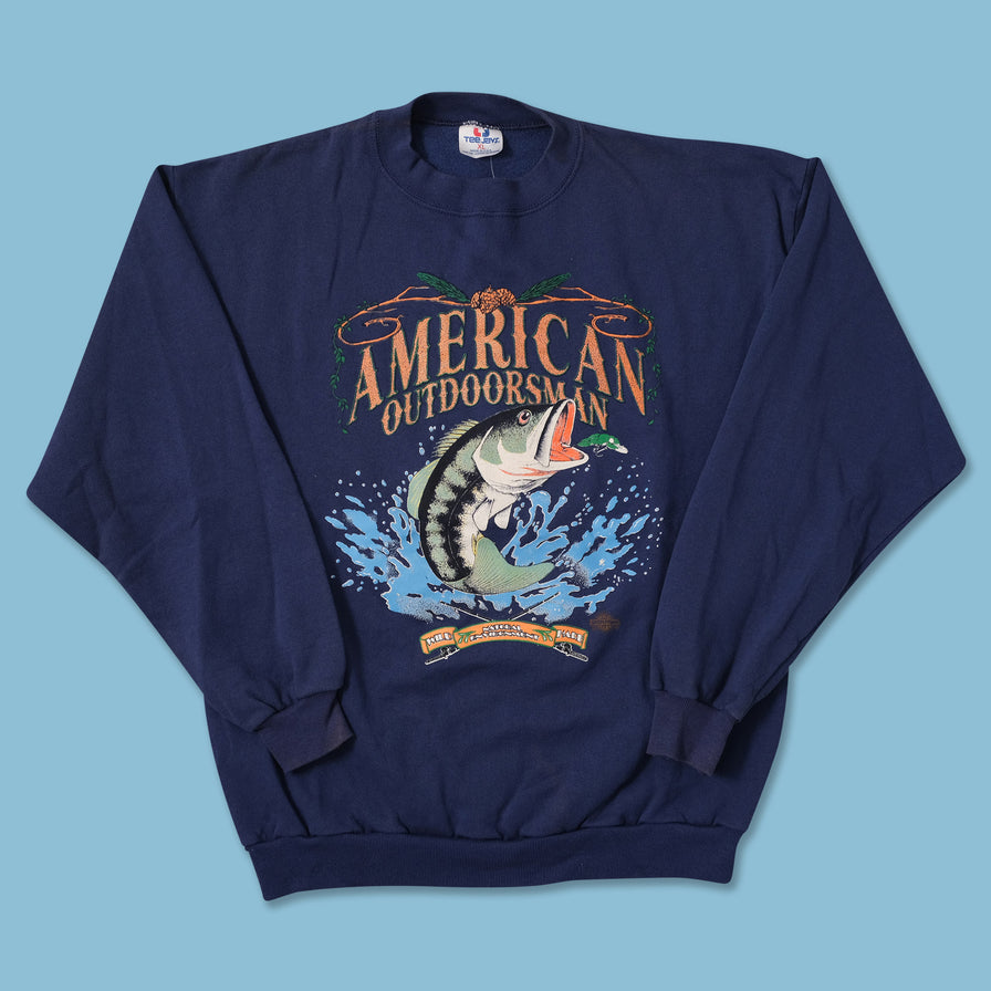 Vintage Fishing Sweater Large 