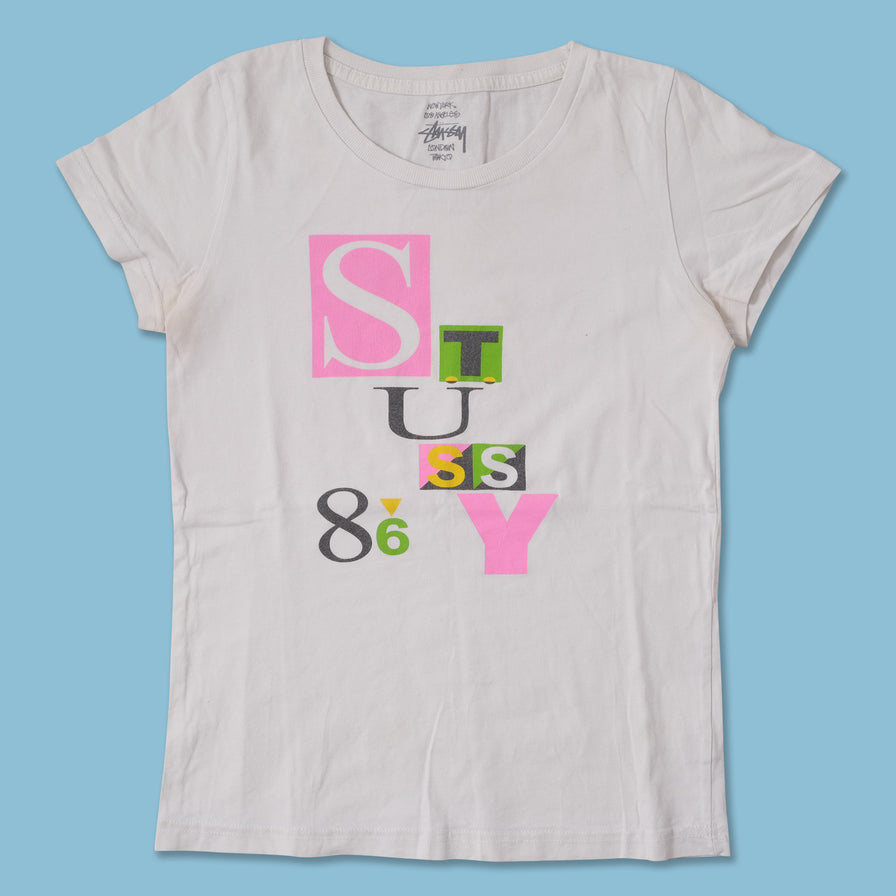 Vintage Women's Stussy T-Shirt Small 