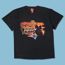 2004 Super Bowl Patriots T-Shirt Medium 