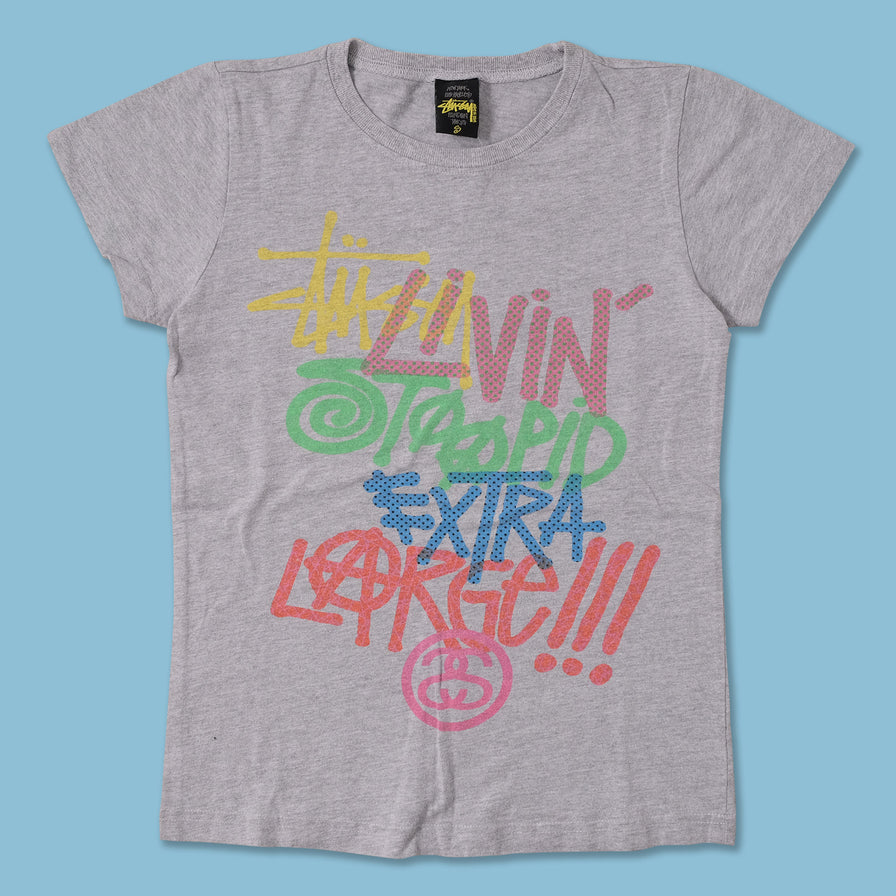 Vintage Women's Stussy T-Shirt Small 