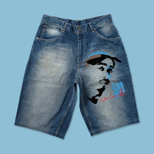 Y2K Tupac Baggy Shorts W38 