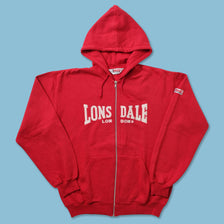 Y2K Lonsdale Zip Hoody Small 