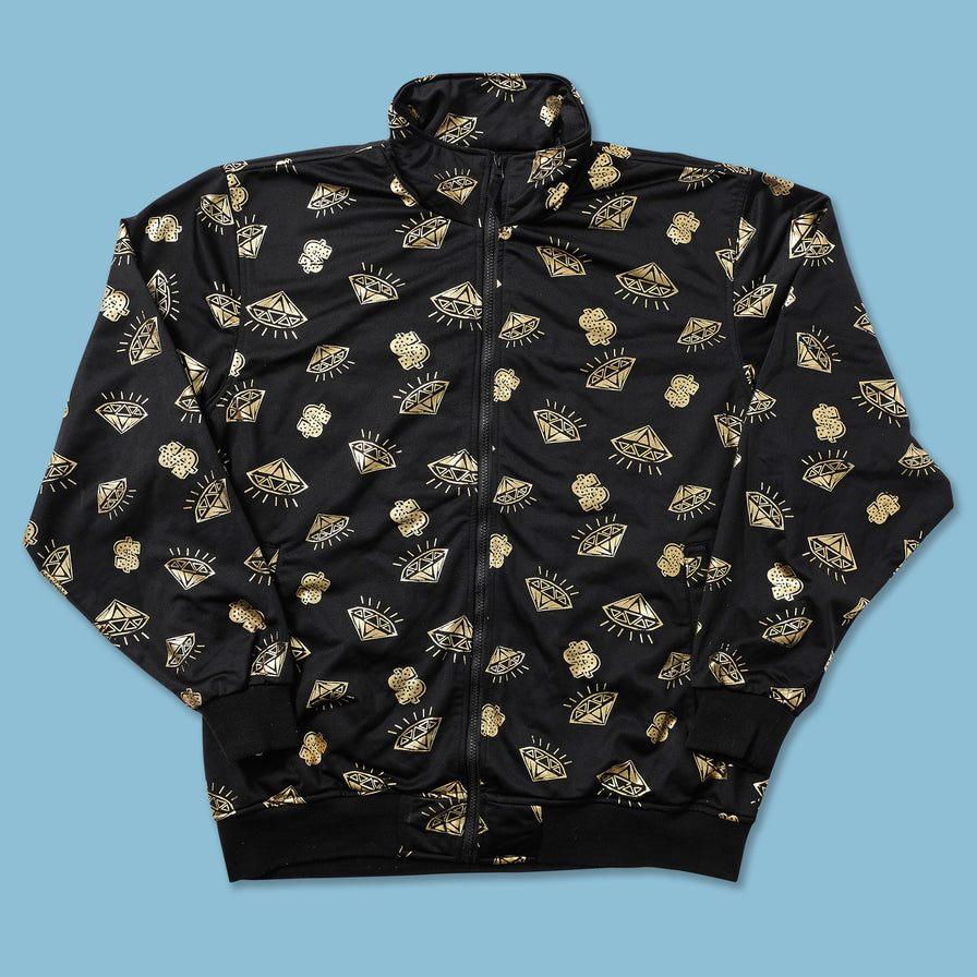 Y2K Raw Blue Track Jacket XXL 