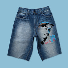 Y2K Tupac Baggy Shorts W36 
